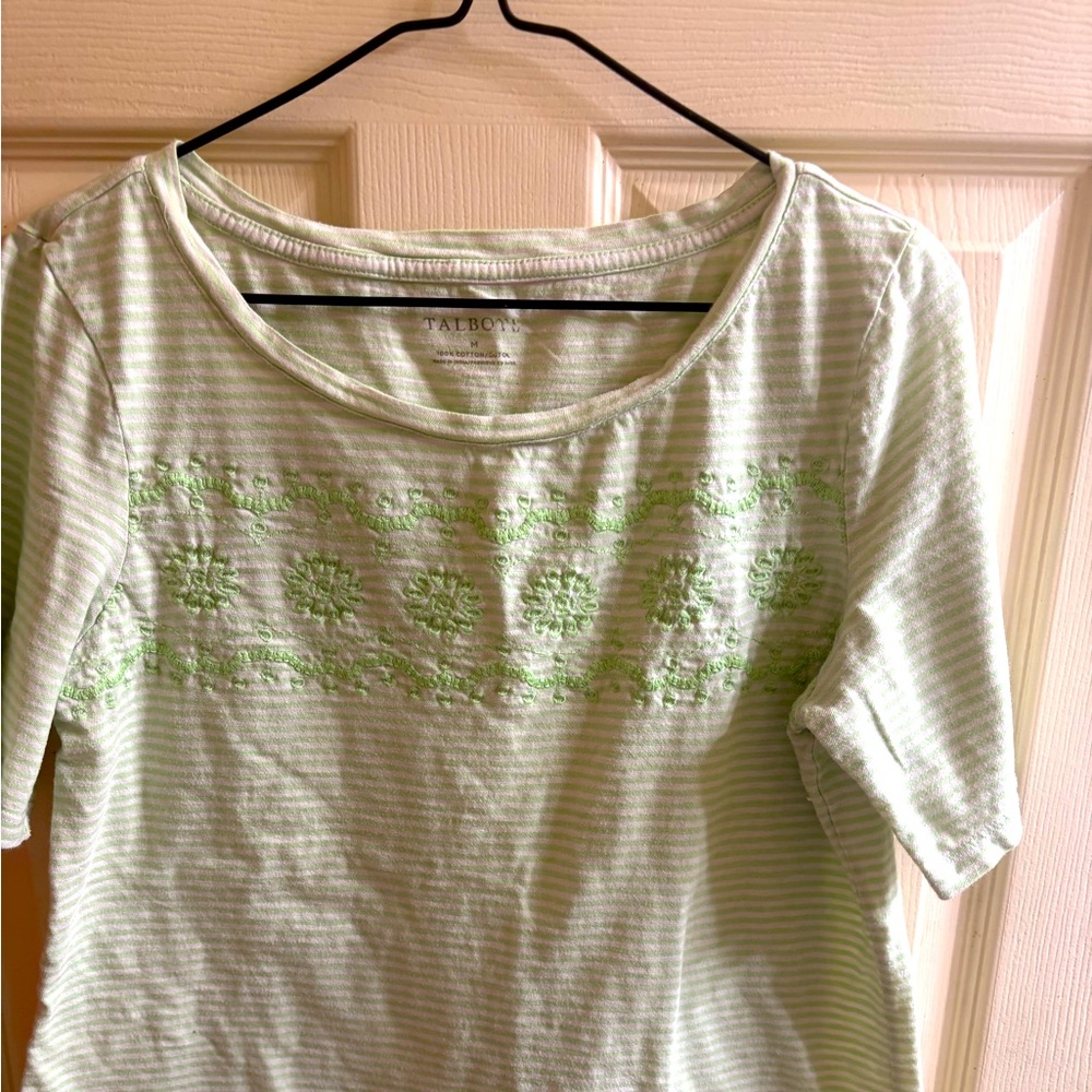 Brand: Talbots Size: M
Material: 100% cotton